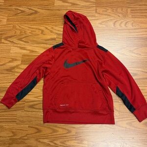 Nike Red Pullover with Black Logo Size Small